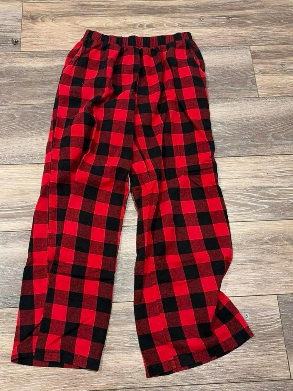 Kids Red & Black Buffalo Plaid Pajama Pants